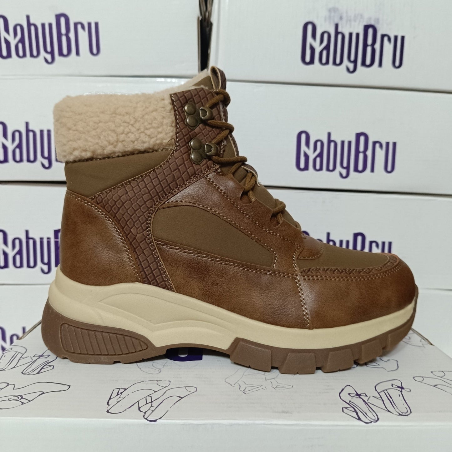 Botin de Mujer Chiporro Cafe (BB11.CF) - Gabybru Calzados