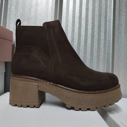 Botin De Mujer Chocolate (BA131.MR) - Gabybru Calzados