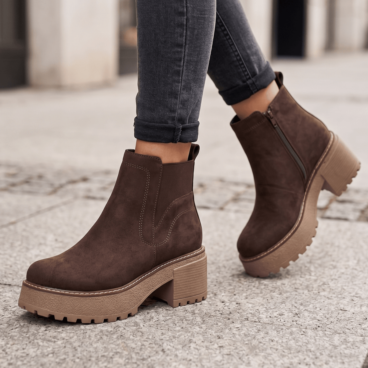 Botin De Mujer Chocolate (BA131.MR) - Gabybru Calzados