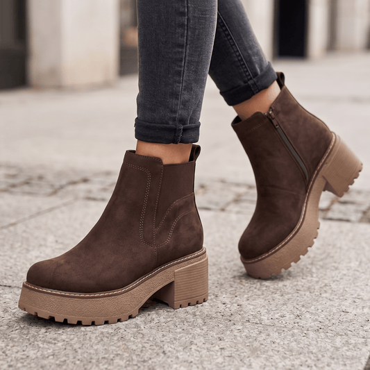 Botin De Mujer Chocolate (BA131.MR) - Gabybru Calzados