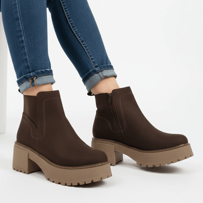 Botin De Mujer Chocolate (BA131.MR) - Gabybru Calzados