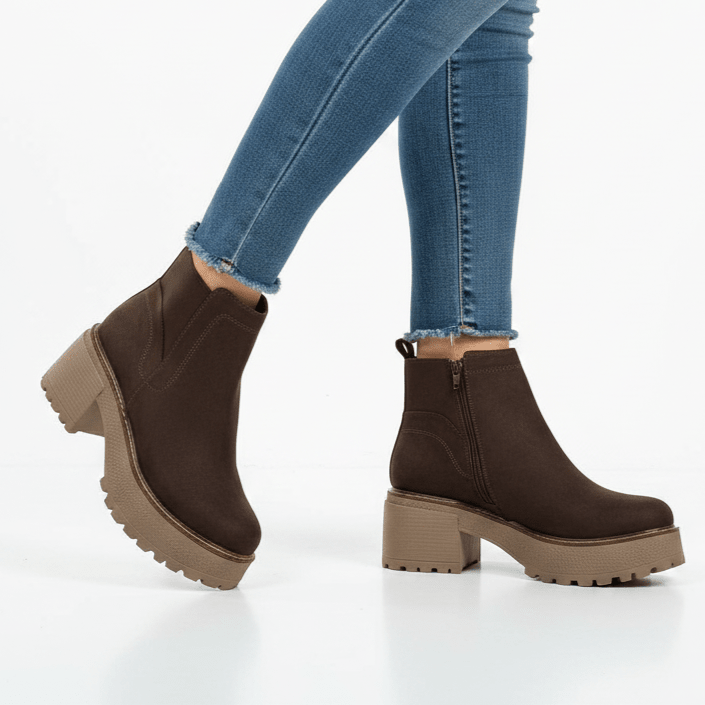 Botin De Mujer Chocolate (BA131.MR) - Gabybru Calzados