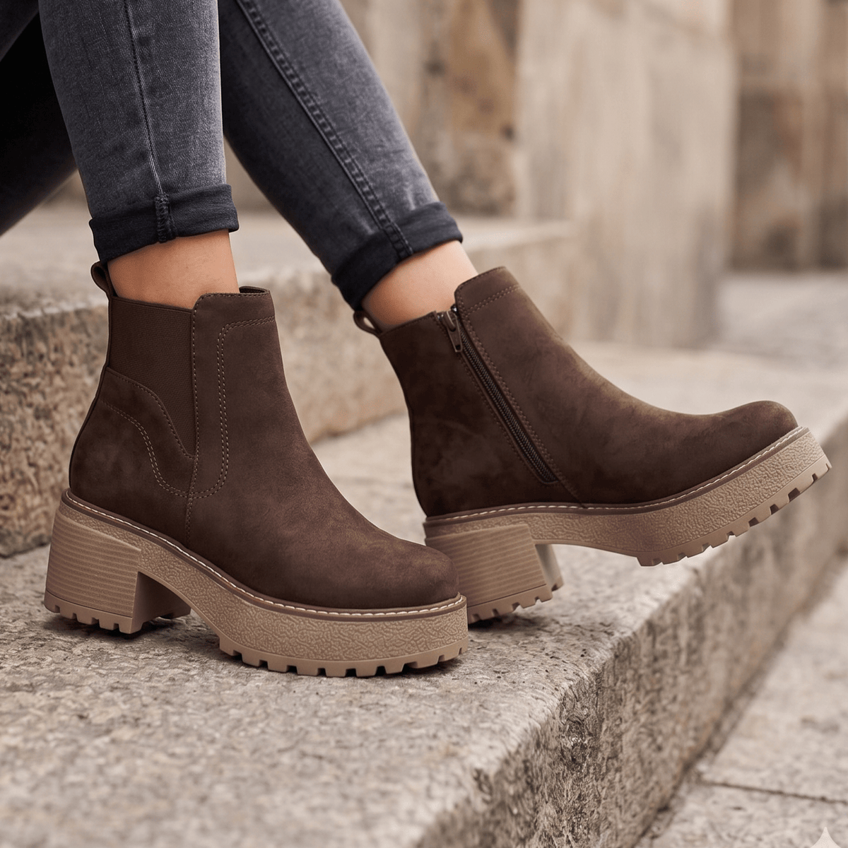Botin De Mujer Chocolate (BA131.MR) - Gabybru Calzados