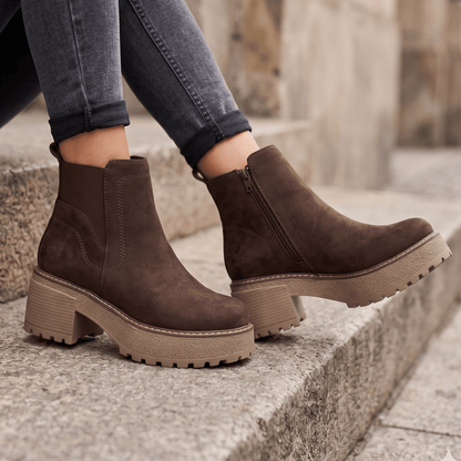 Botin De Mujer Chocolate (BA131.MR) - Gabybru Calzados