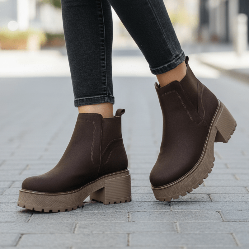 Botin De Mujer Chocolate (BA131.MR) - Gabybru Calzados