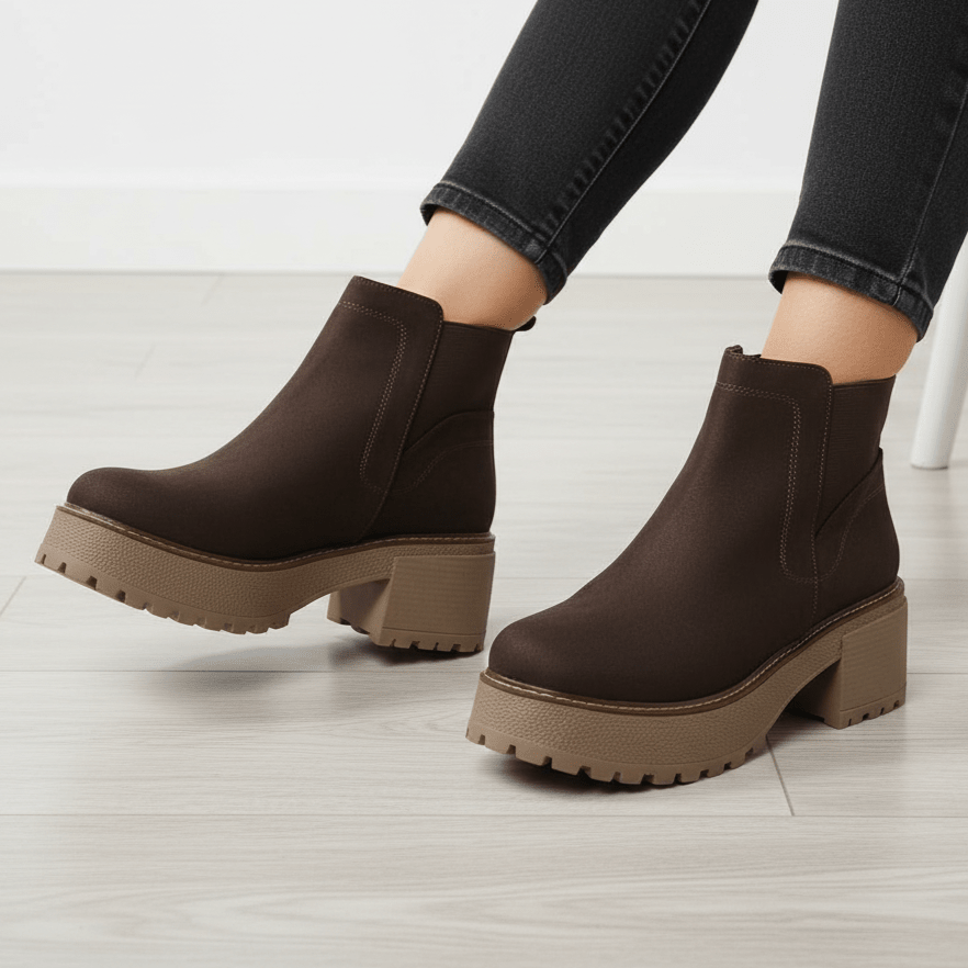 Botin De Mujer Chocolate (BA131.MR) - Gabybru Calzados