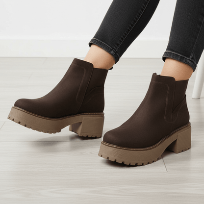 Botin De Mujer Chocolate (BA131.MR) - Gabybru Calzados