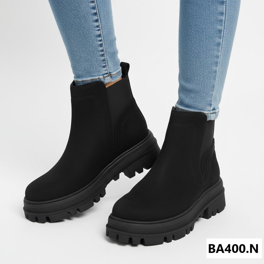 Botin De Mujer Cocidos (BA400.N) - Gabybru Calzados