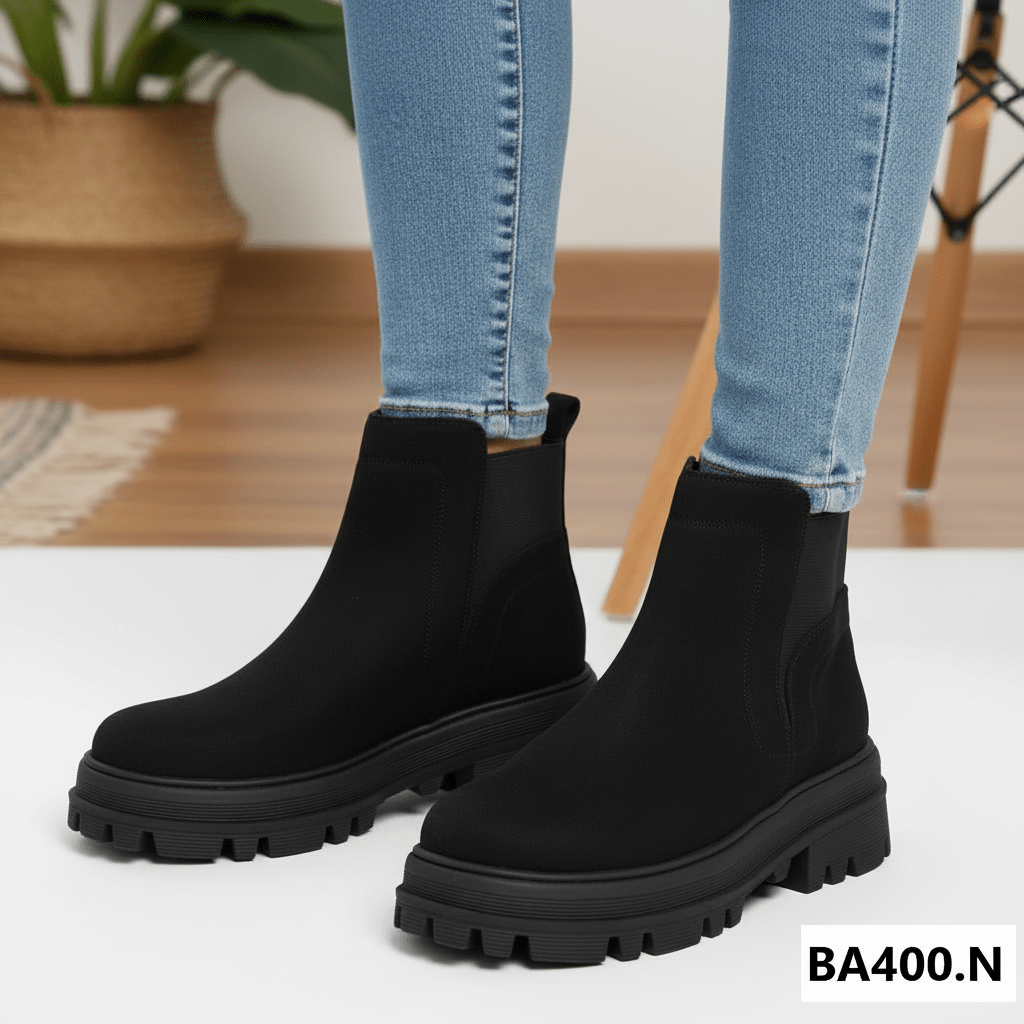 Botin De Mujer Cocidos (BA400.N) - Gabybru Calzados