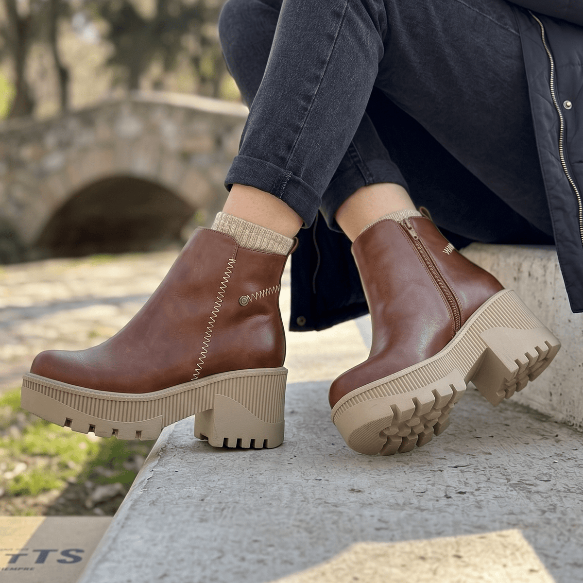 Botin de mujer Marron (BA38.c) - Gabybru Calzados