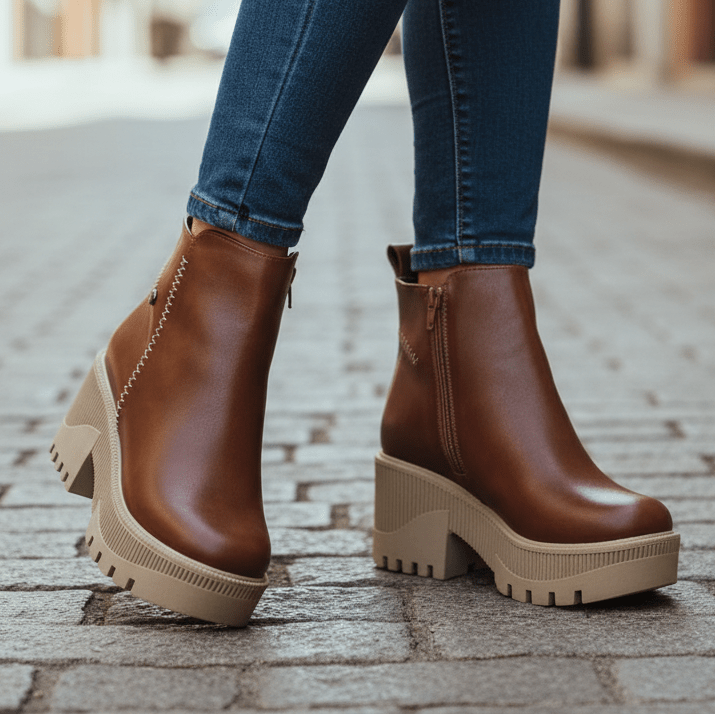 Botin de mujer Marron (BA38.c) - Gabybru Calzados
