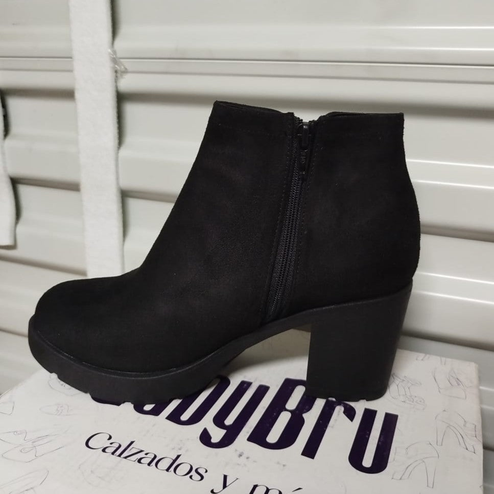 Botin de Mujer Negro alto (BA126.N) - Gabybru Calzados