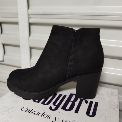 Botin de Mujer Negro alto (BA126.N) - Gabybru Calzados