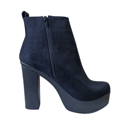 Botin de Mujer Negro Alto (BA660.N) - Gabybru Calzados
