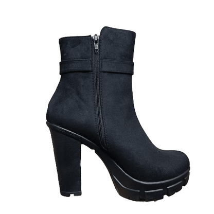 Botin de Mujer Negro Alto (BA74.N) - Gabybru Calzados