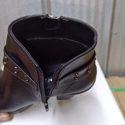 Botin de mujer negro Alto Liviano (BA115.E) - Gabybru Calzados