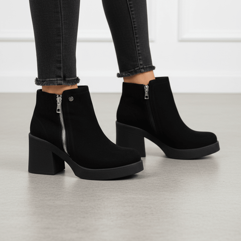 Botin De Mujer Negro (BA100.N) - Gabybru Calzados