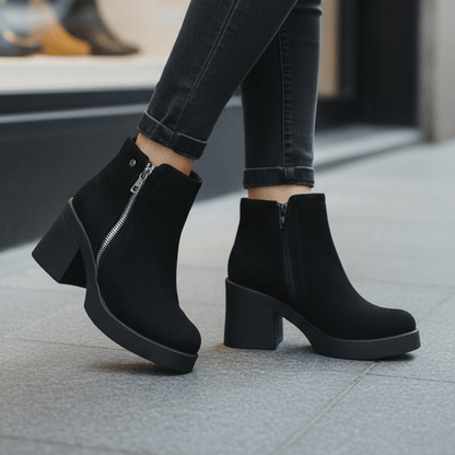Botin De Mujer Negro (BA100.N) - Gabybru Calzados