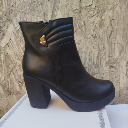 Botin De Mujer Negro (BA101.E) - Gabybru Calzados