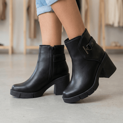 Botin De Mujer Negro (BA102.N) - Gabybru Calzados