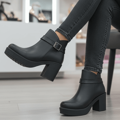 Botin De Mujer negro (BA111.E) - Gabybru Calzados