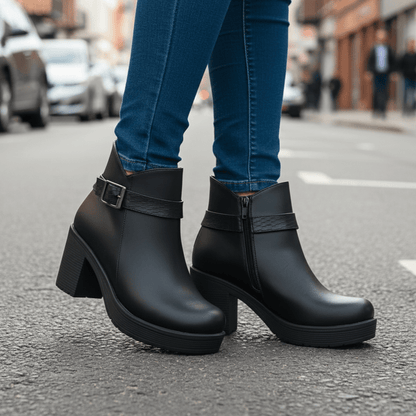Botin De Mujer negro (BA111.E) - Gabybru Calzados