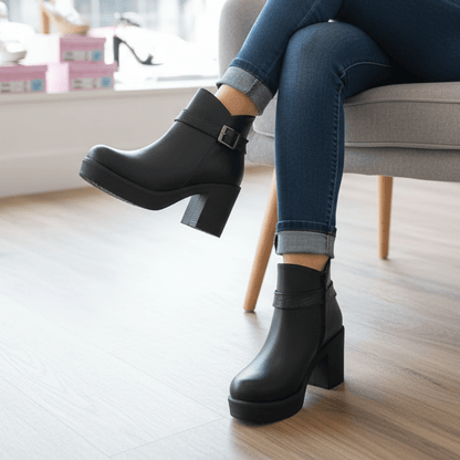 Botin De Mujer negro (BA111.E) - Gabybru Calzados