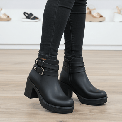 Botin De Mujer negro (BA112.E) - Gabybru Calzados