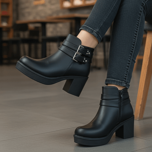 Botin De Mujer negro (BA112.E) - Gabybru Calzados