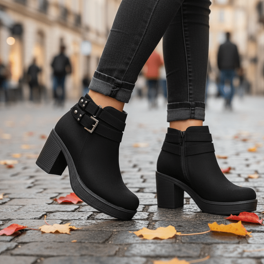 Botin De Mujer negro (BA112.N) - Gabybru Calzados