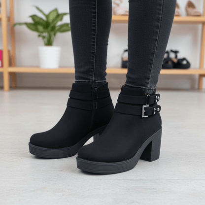 Botin De Mujer negro (BA112.N) - Gabybru Calzados