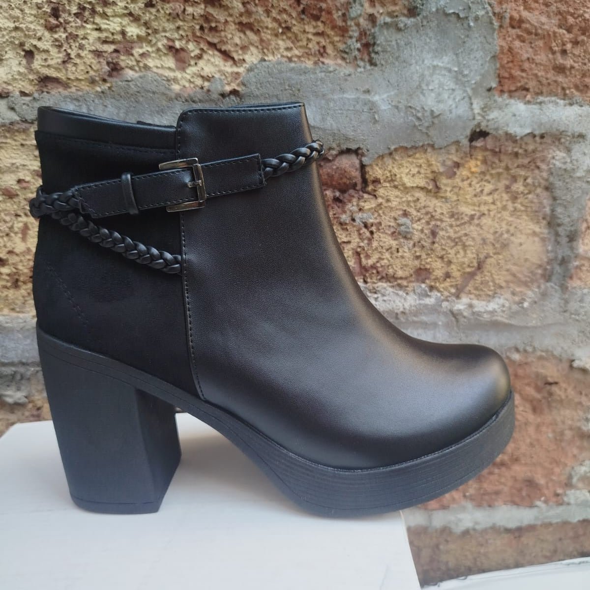 Botin De Mujer Negro (BA116.E) - Gabybru Calzados
