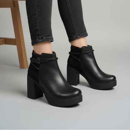 Botin De Mujer Negro (BA116.E) - Gabybru Calzados
