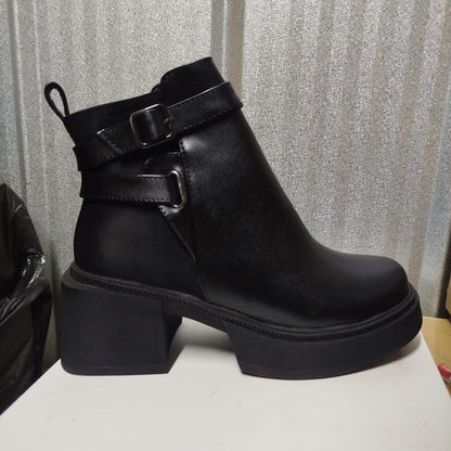 Botin De Mujer Negro (BA120.N) - Gabybru Calzados
