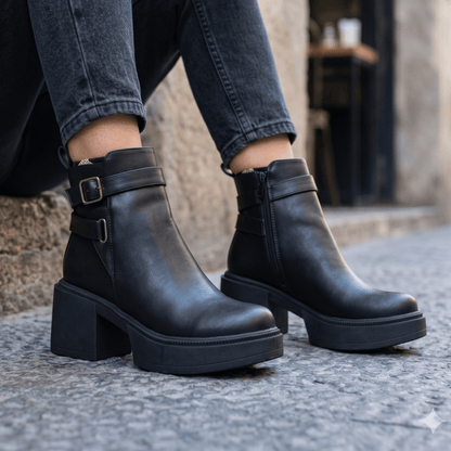 Botin De Mujer Negro (BA120.N) - Gabybru Calzados