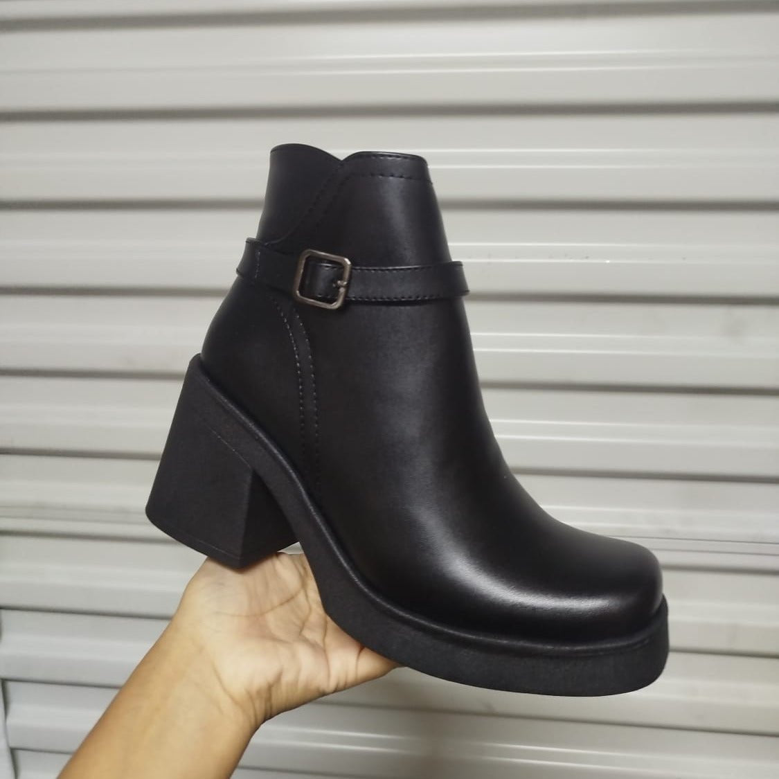 Botin De Mujer Negro (BA123.E) - Gabybru Calzados