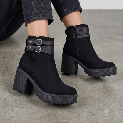 Botin De Mujer Negro (BA145.N) - Gabybru Calzados