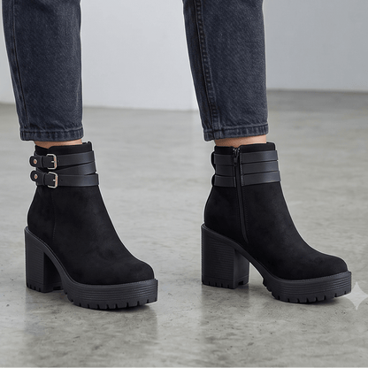 Botin De Mujer Negro (BA145.N) - Gabybru Calzados
