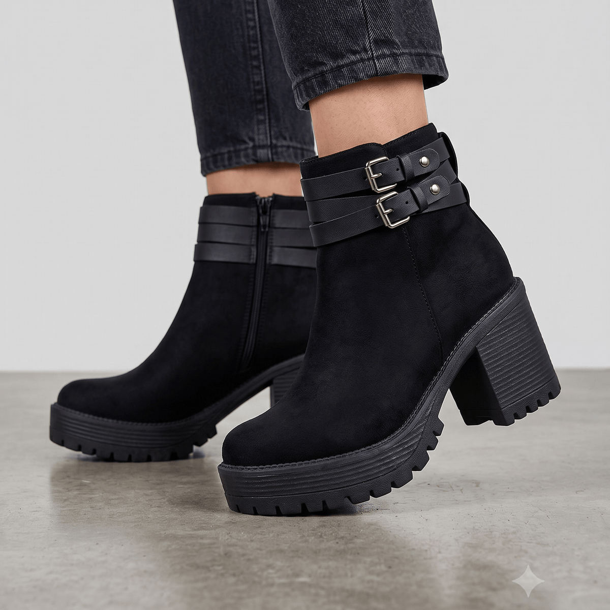 Botin De Mujer Negro (BA145.N) - Gabybru Calzados