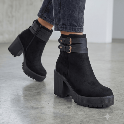 Botin De Mujer Negro (BA145.N) - Gabybru Calzados