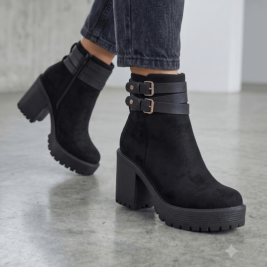 Botin De Mujer Negro (BA145.N) - Gabybru Calzados