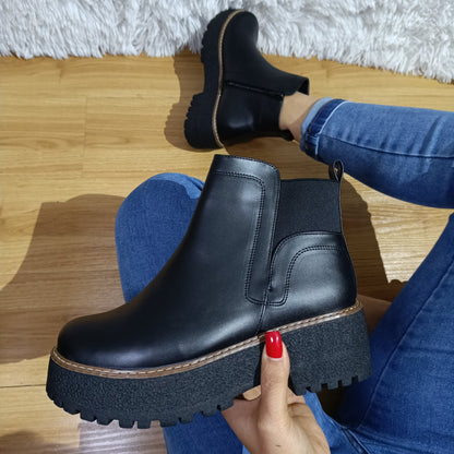 Botin de Mujer Negro (BA40.Ec) - Gabybru Calzados