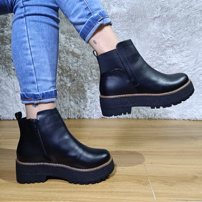 Botin de Mujer Negro (BA40.Ec) - Gabybru Calzados
