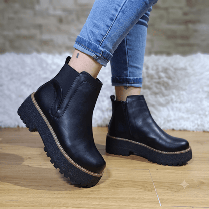 Botin de Mujer Negro (BA40.Ec) - Gabybru Calzados