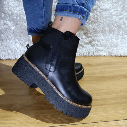 Botin de Mujer Negro (BA40.Ec) - Gabybru Calzados