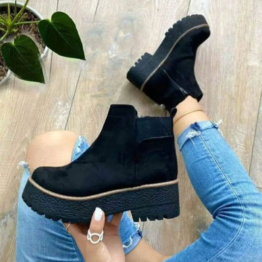 Botin de mujer negro (BA40.N) - Gabybru Calzados