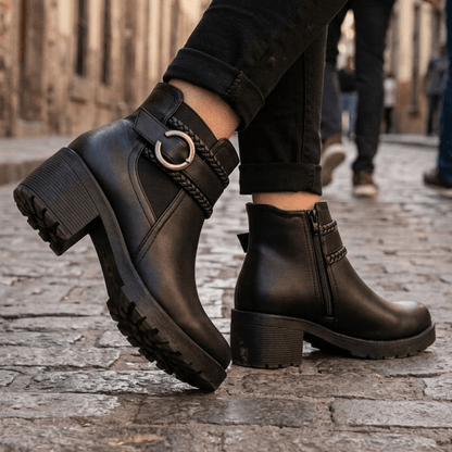 Botin de Mujer Negro (BA42.Ec) - Gabybru Calzados