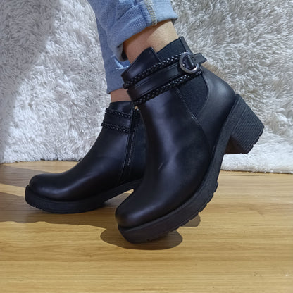 Botin de Mujer Negro (BA42.Ec) - Gabybru Calzados