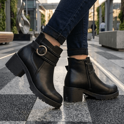 Botin de Mujer Negro (BA42.Ec) - Gabybru Calzados