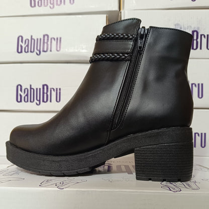 Botin de Mujer Negro (BA42.Ec) - Gabybru Calzados